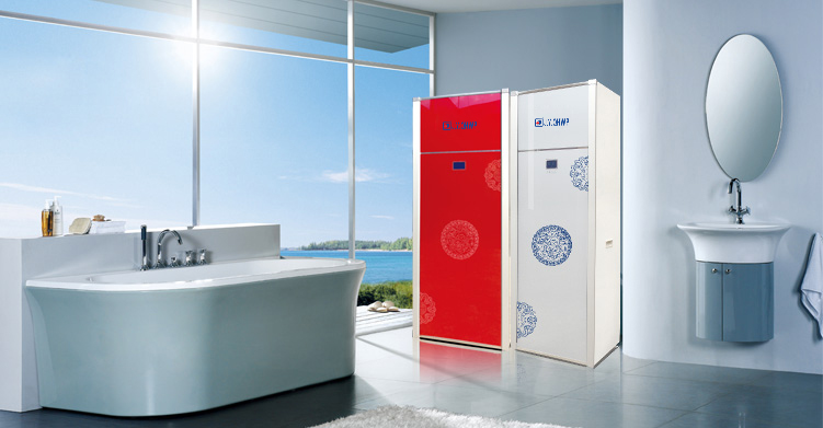 空氣能熱水器。節(jié)能熱水器，熱泵供暖